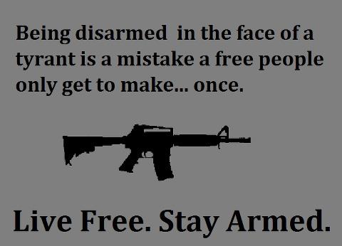 live free --- stay armed