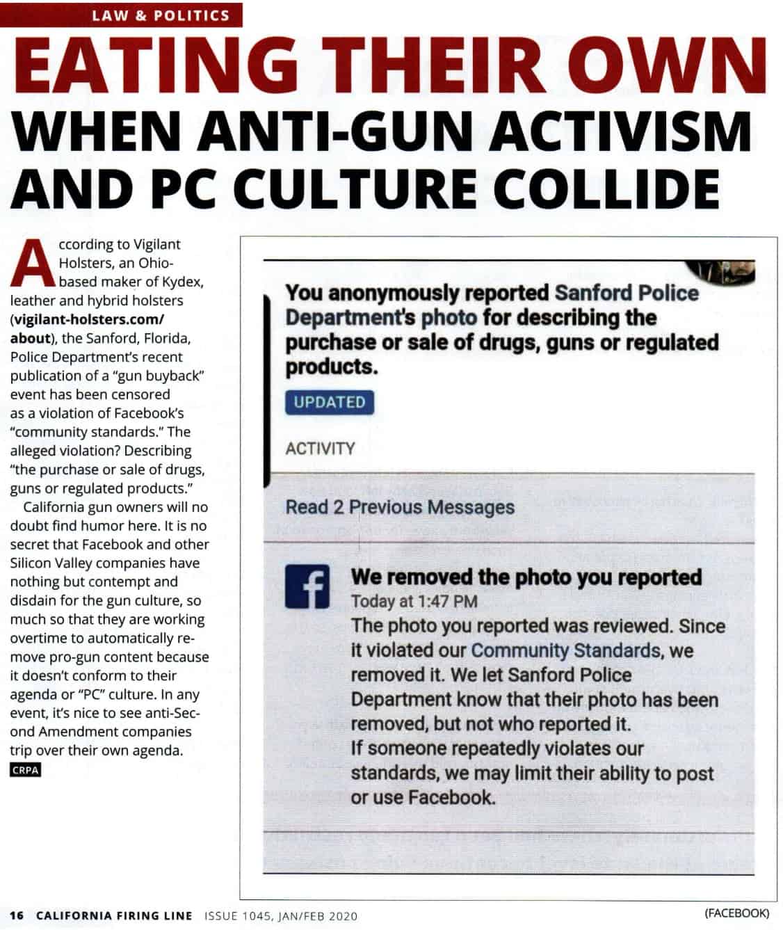 Eating their own: When anti-gun activism and PC culture collide