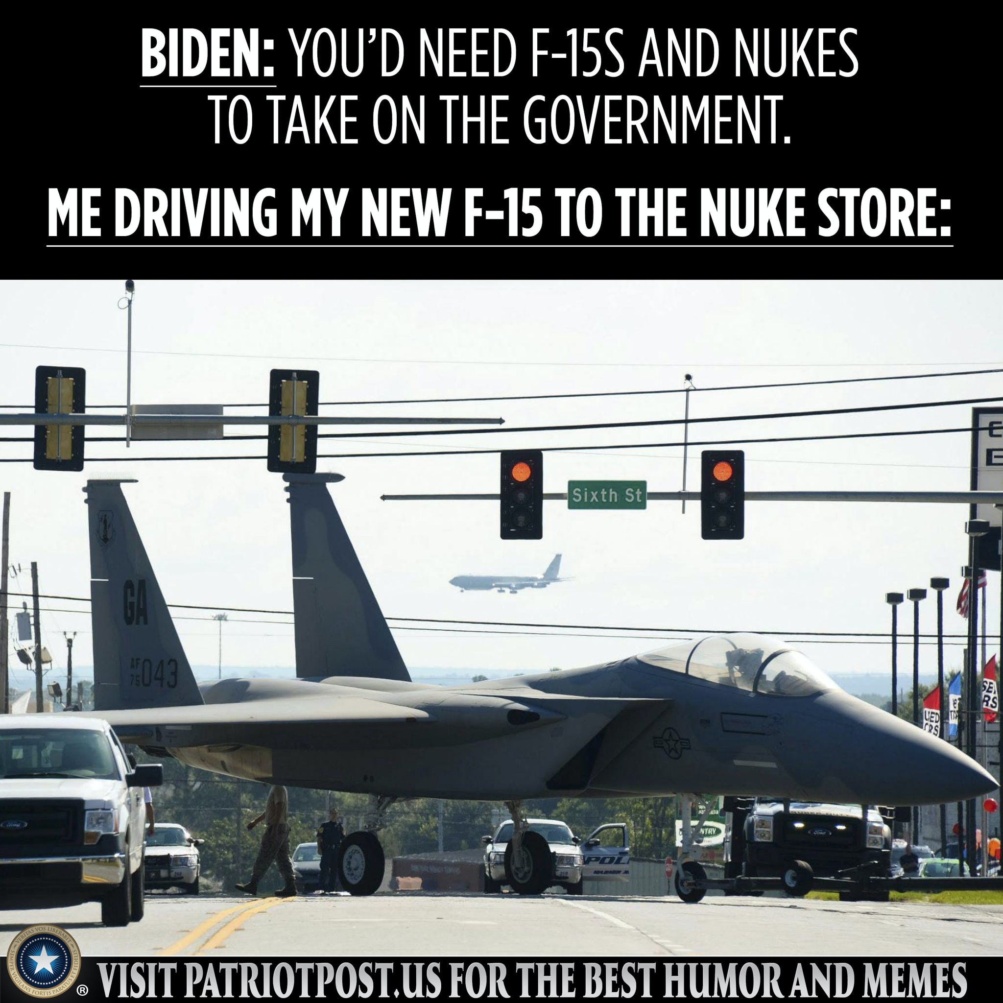 Driving my F-15 to the nuke store.